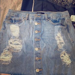 Brand New Forever 21 Denim Skirt